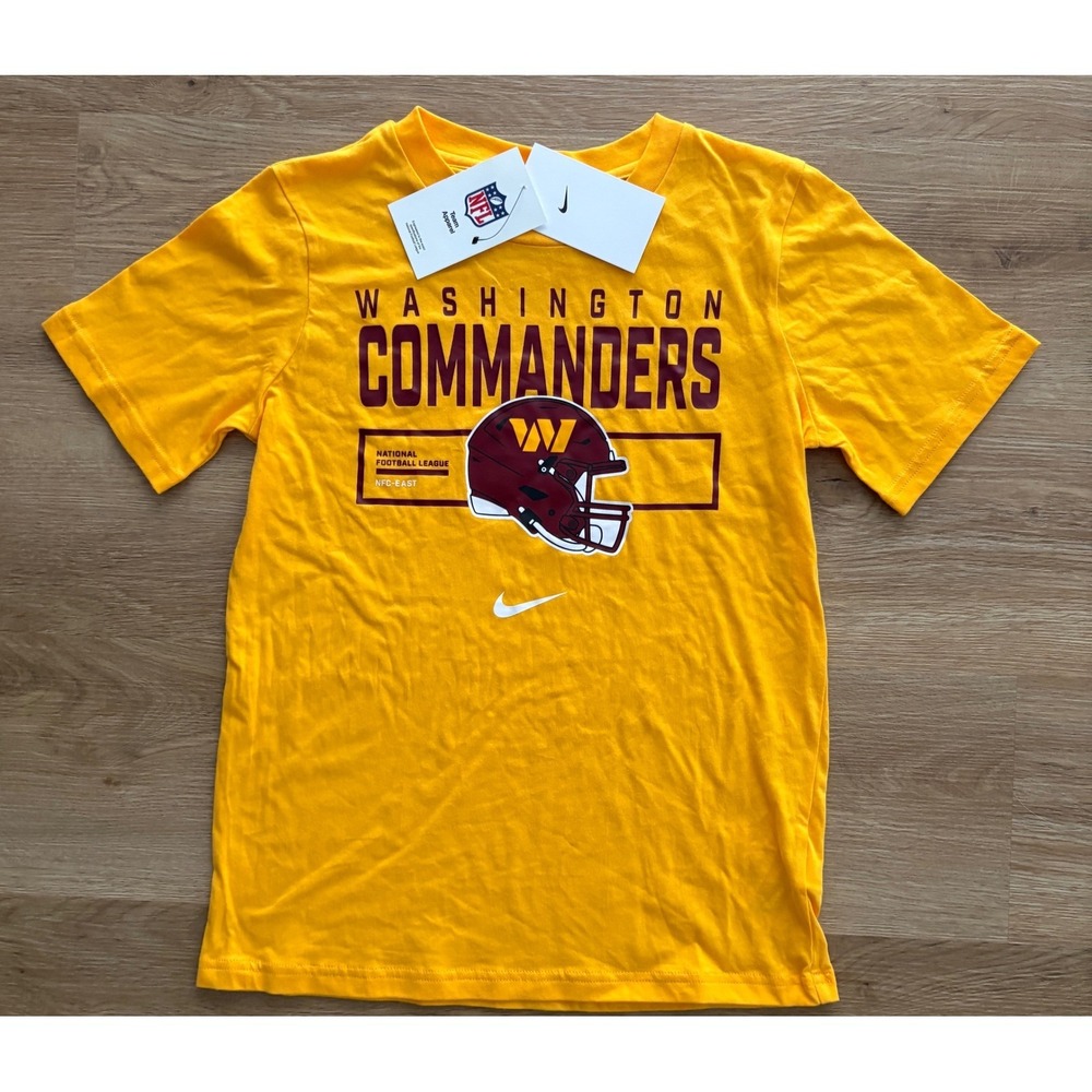 NWT Youth Nike Washington Commanders Tee - Youth Medium (10/12) - Gold